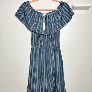 BRAND NEW Kiwi & Punch Striped Off-Shoulder Jumpsuit
